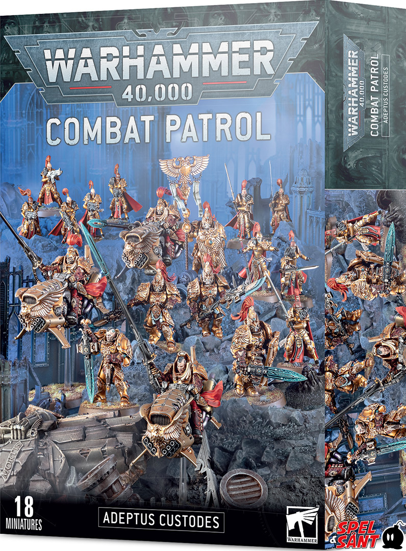 Warhammer 40K Combat Patrol Adeptus Custodes Spel Sånt The video