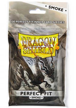 Dragon Shield Standard Perfect Fit Sleeves Smoke 100 Pack