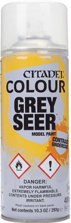 Warhammer Citadel Grey Seer Contrast Undercoat Spray Paint