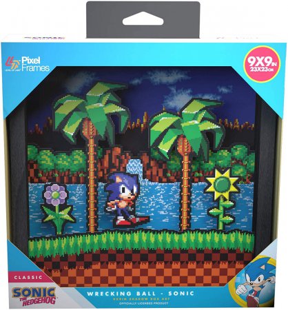 Pixel Frames Sonic the Hedgehog Idle Pose 23x23cm