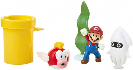 World of Nintendo Super Mario Underwater Diorama Set