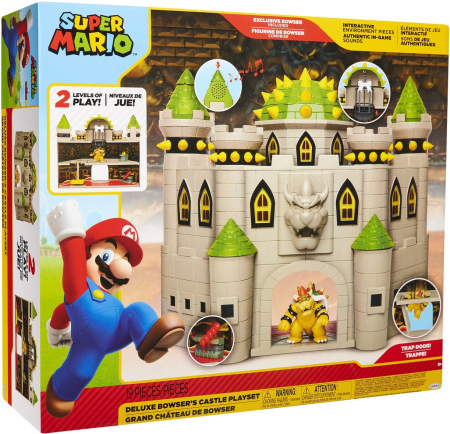 World of Nintendo Super Mario Deluxe Bowser Castle Playset