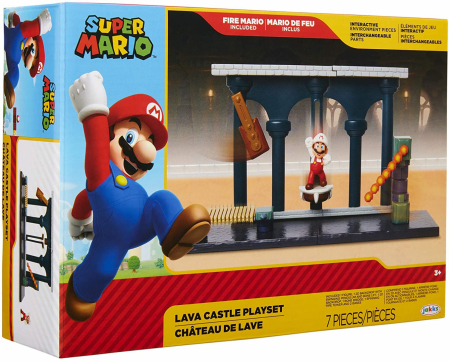 World of Nintendo Super Mario Lava Castle Playset