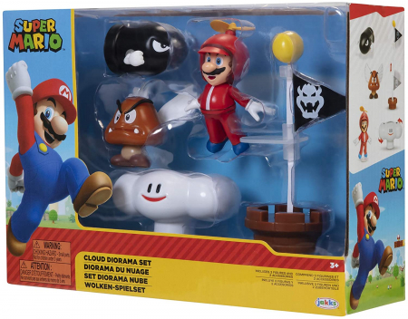 World of Nintendo Super Mario Cloud Diorama Set