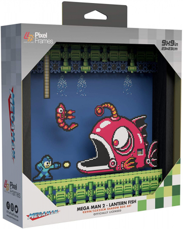 Pixel Frames Mega Man 2 Lantern Fish 23x23cm