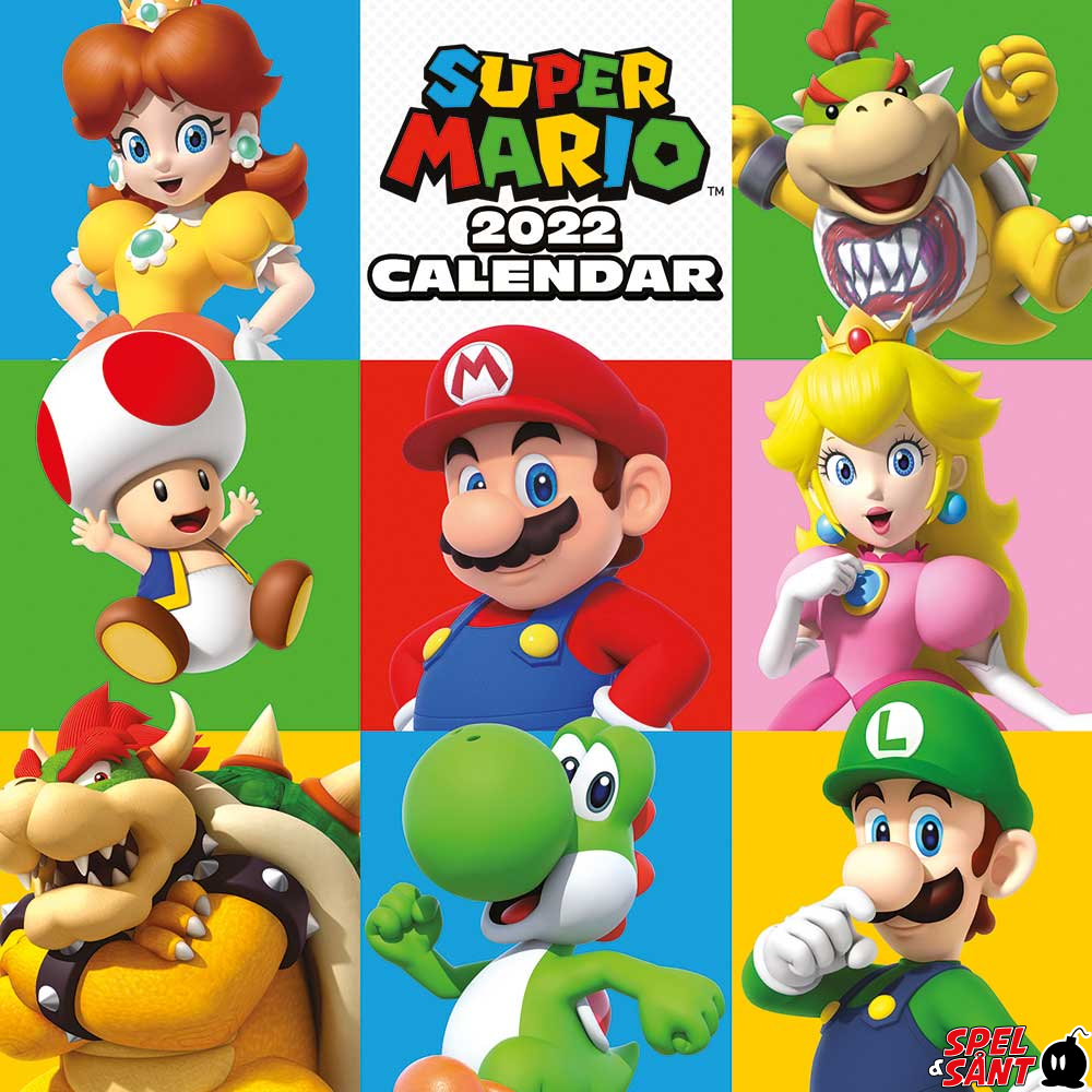 Super Mario 2022 Calendar - Spel & Sånt: The Video Game Store With The Happiest Customers