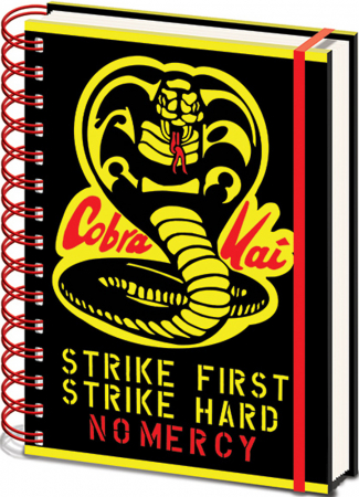 Cobra Kai Strike First Strike Hard No Mercy Wired A5 Notebook