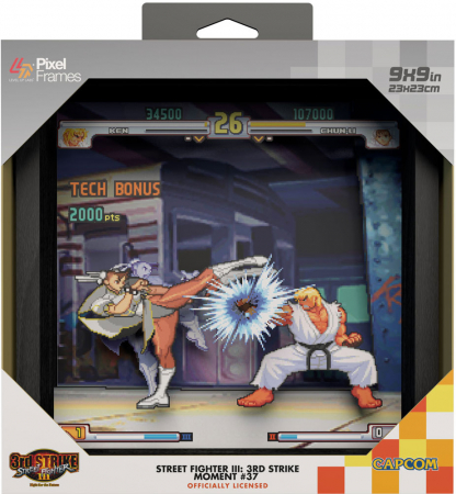 Pixel Frames Street Fighter III (3) Moment #37 23x23cm