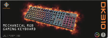 Deltaco Gaming DK310 RGB Mechanical Gaming Keyboard (Nordisk)