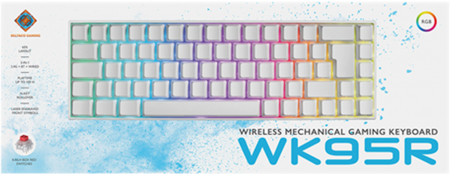 Deltaco Gaming WK95R 65% Mechanical RGB Wireless Gaming Keyboard Vit