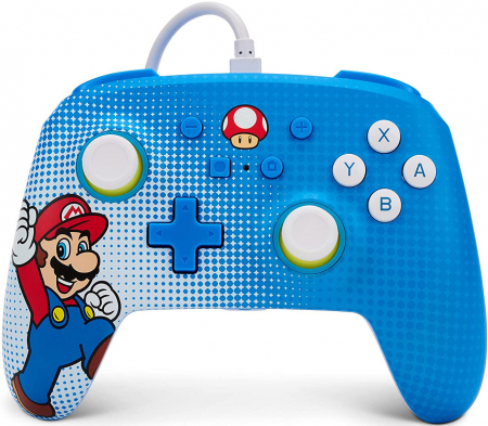 PowerA Nintendo Switch Enhanced Wired Controller (Mario Pop Art)