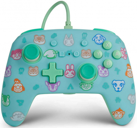 PowerA Nintendo Switch Enhanced Wired Controller (Animal Crossing Icons)