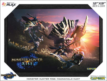 Pixel Frames Plax Monster Hunter Rise Magnamalo Hunt 30x23cm