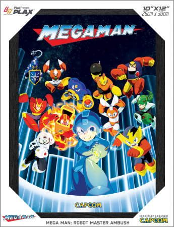 Pixel Frames Plax Mega Man Robot Master Ambush 25x30cm