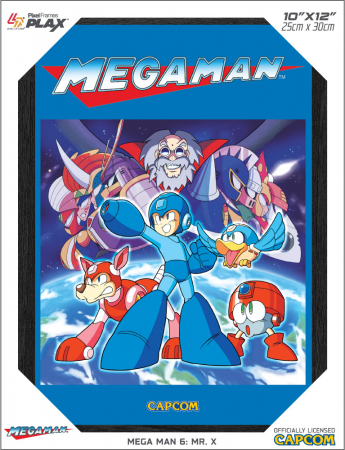 Pixel Frames Plax Mega Man Mr X 25x30cm