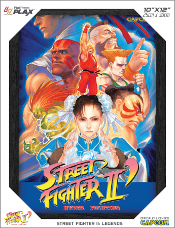 Pixel Frames Plax Street Fighter II Legends 25x30cm