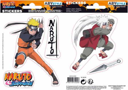 Naruto Shippuden Naruto & Jiraya Sticker Sheet