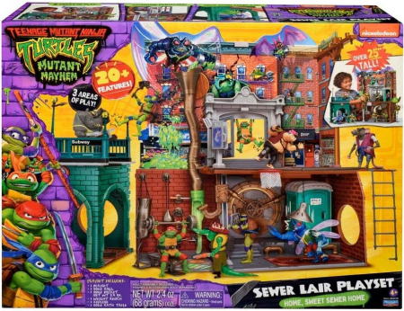 Teenage Mutant Ninja Turtles Mutant Mayhem - Large Sewer Lair Deluxe Playset