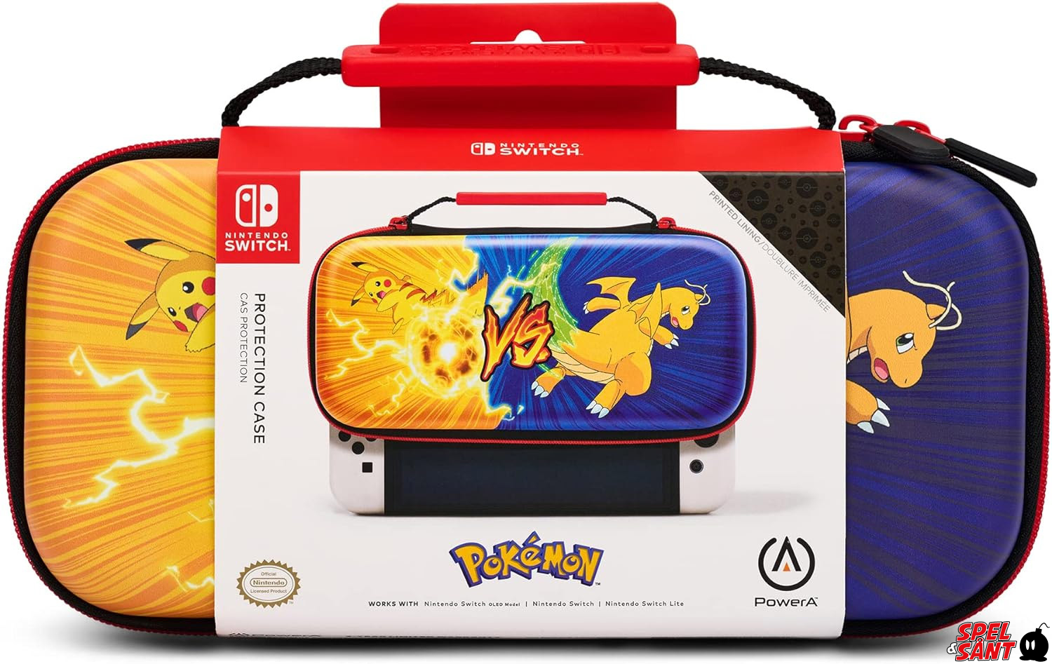 Nintendo switch case sale pikachu