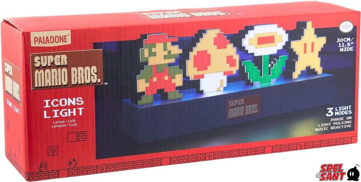 Lámpara Super Mario: Fire Flower. Merchandising