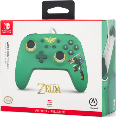 PowerA Nintendo Switch Enhanced Wired Controller (Hyrule Defender)