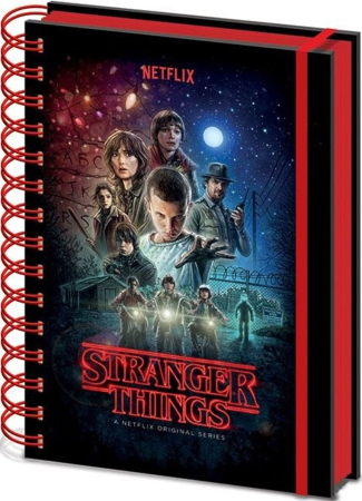 Stranger Things One Sheet Metalic A5 Notebook