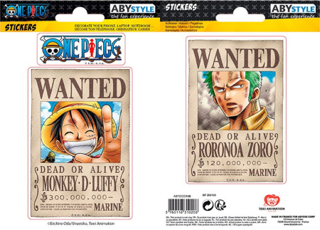 One Piece Wanted Poster Sticker Sheet