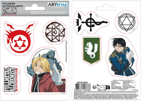 Fullmetal Alchemist Brotherhood Sticker Sheet