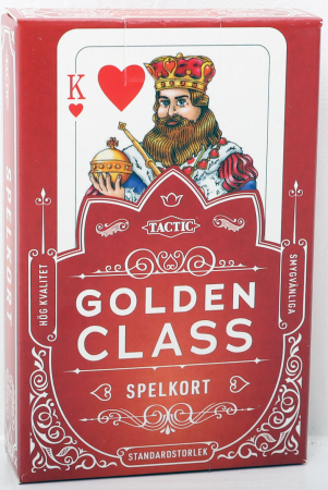 Tactic Golden Class Spelkort Röd 