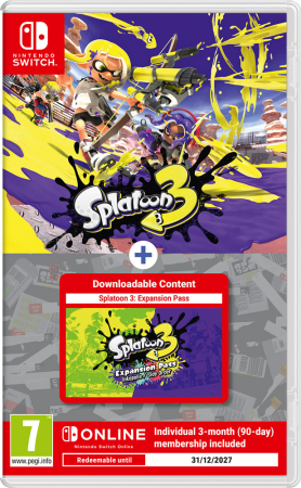 Splatoon 3 (inkl. Expansion Pack & 3 Månaders Nintendo Switch Online)