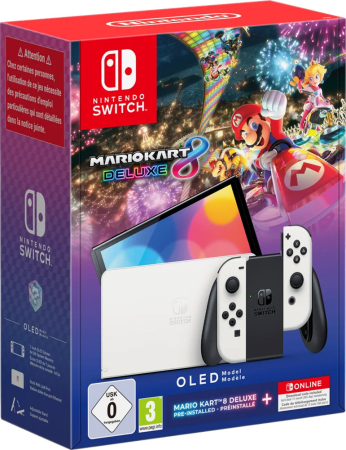 Nintendo Switch OLED Modell (inkl. Vita Kontrollers, Mario Kart 8 Deluxe & 12 Månaders NSO)