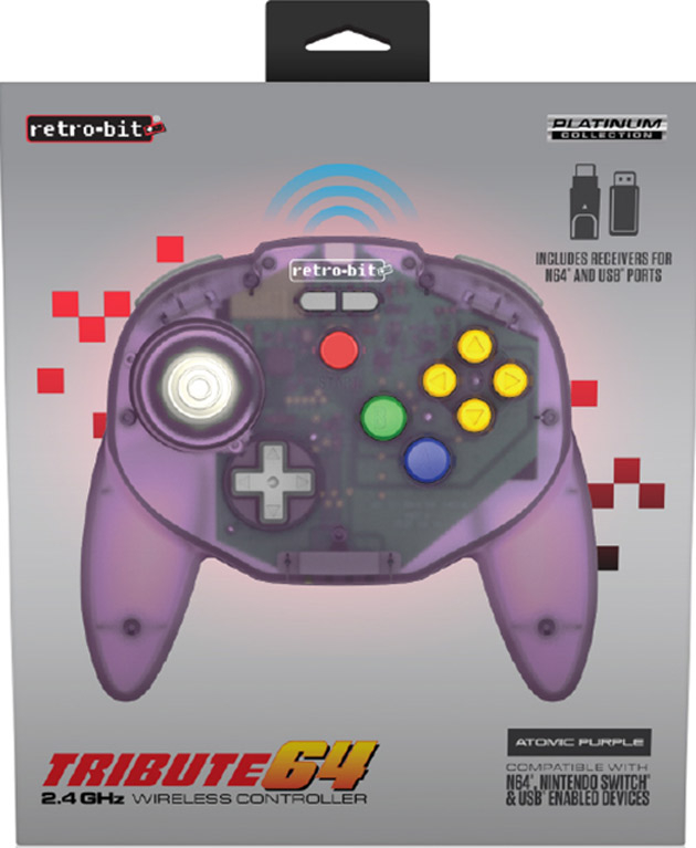 Tribute64 Controller - N64® Port - Atomic Purple