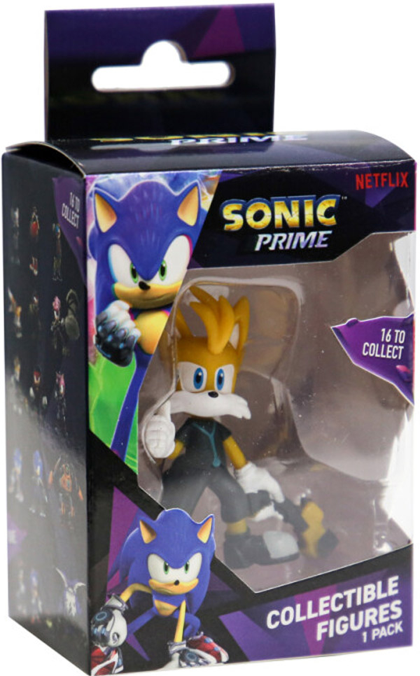 Sonic Prime Netflix Action Figures 3 Pack Mangey Tails Eggforcer