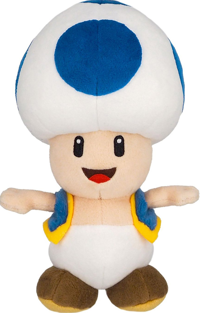 New Super Mario Bros. Wii Blue Toad Plush - 20cm - Spel & Sånt: The video  game store with the happiest customers