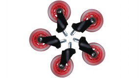 Screenshot på L33T Gaming 3 Inch Rubber Wheels Red (5-Pack)