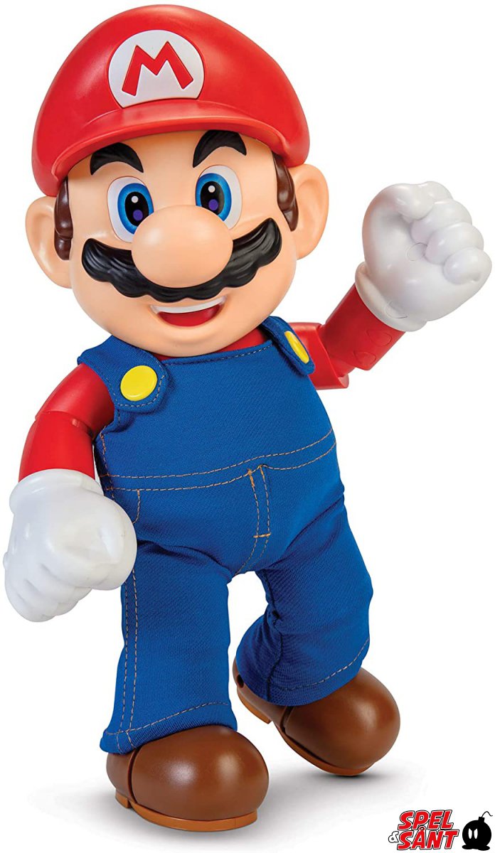 Super Mario Its-a-me, Mario! Talking Posable Mario Figure 30cm - Spel ...