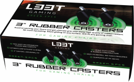 Screenshot på L33T Gaming 3 Inch Rubber Wheels Green (5-Pack)