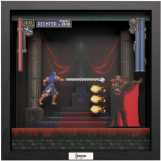 Screenshot på Pixel Frames Castlevania Intro Dracula 23x23cm