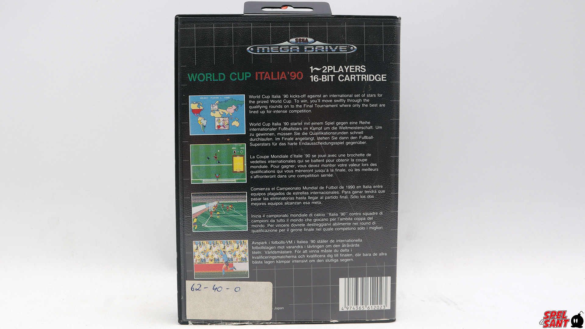 MD Sega Soccer (World Cup Italia 90) 