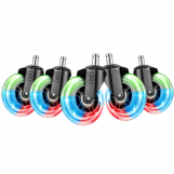 Screenshot på L33T Gaming 3 Inch Rubber Wheels RGB (5-Pack)