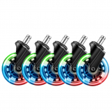 Screenshot på L33T Gaming 3 Inch Rubber Wheels RGB (5-Pack)