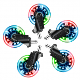 Screenshot på L33T Gaming 3 Inch Rubber Wheels RGB (5-Pack)