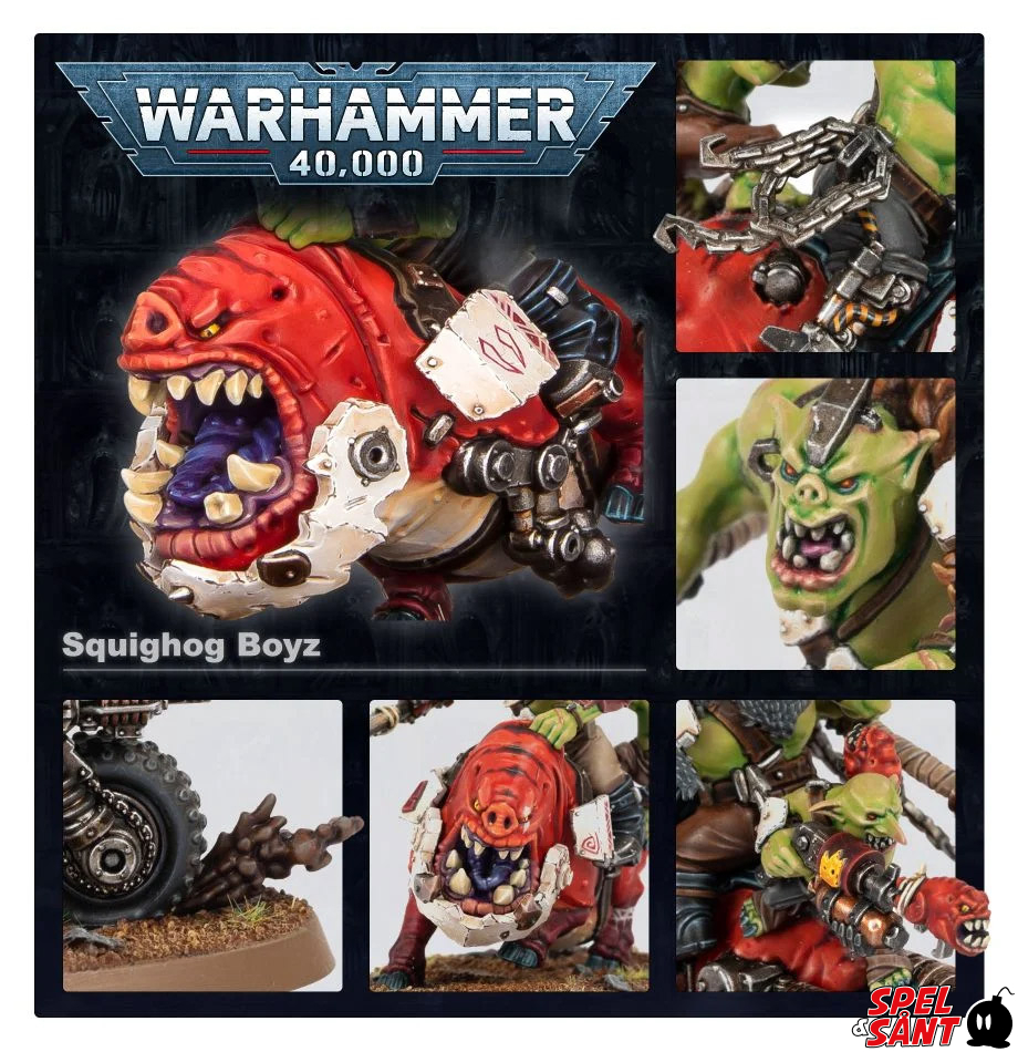 Games Workshop Warhammer 40K ORKS SQUIGHOG BOYZ - NEW SEALED 海外