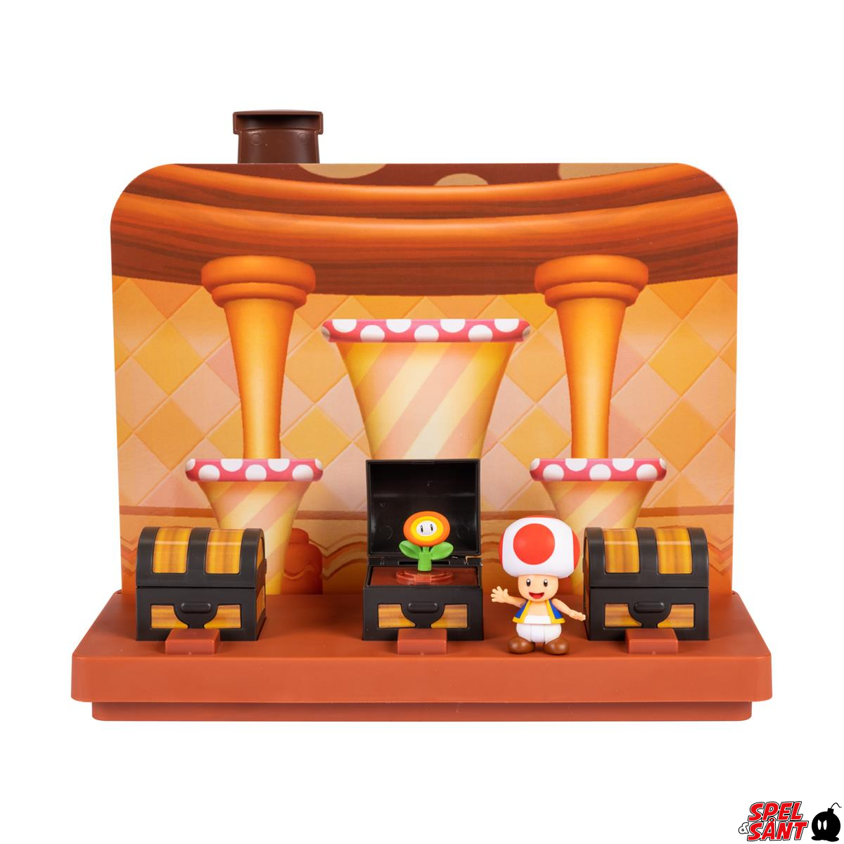 World Of Nintendo Super Mario Deluxe Toad House Playset Spel And Sånt The Video Game Store With 9094