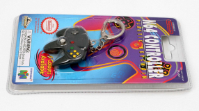 Screenshot på N64 Controller Plastic Keychain Black Officiell (Nytt)