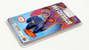 Screenshot på N64 Controller Plastic Keychain Blue Officiell (Nytt)