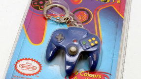 Screenshot på N64 Controller Plastic Keychain Blue Officiell (Nytt)