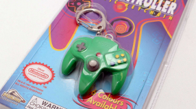 Screenshot på N64 Controller Plastic Keychain Green Officiell (Nytt)