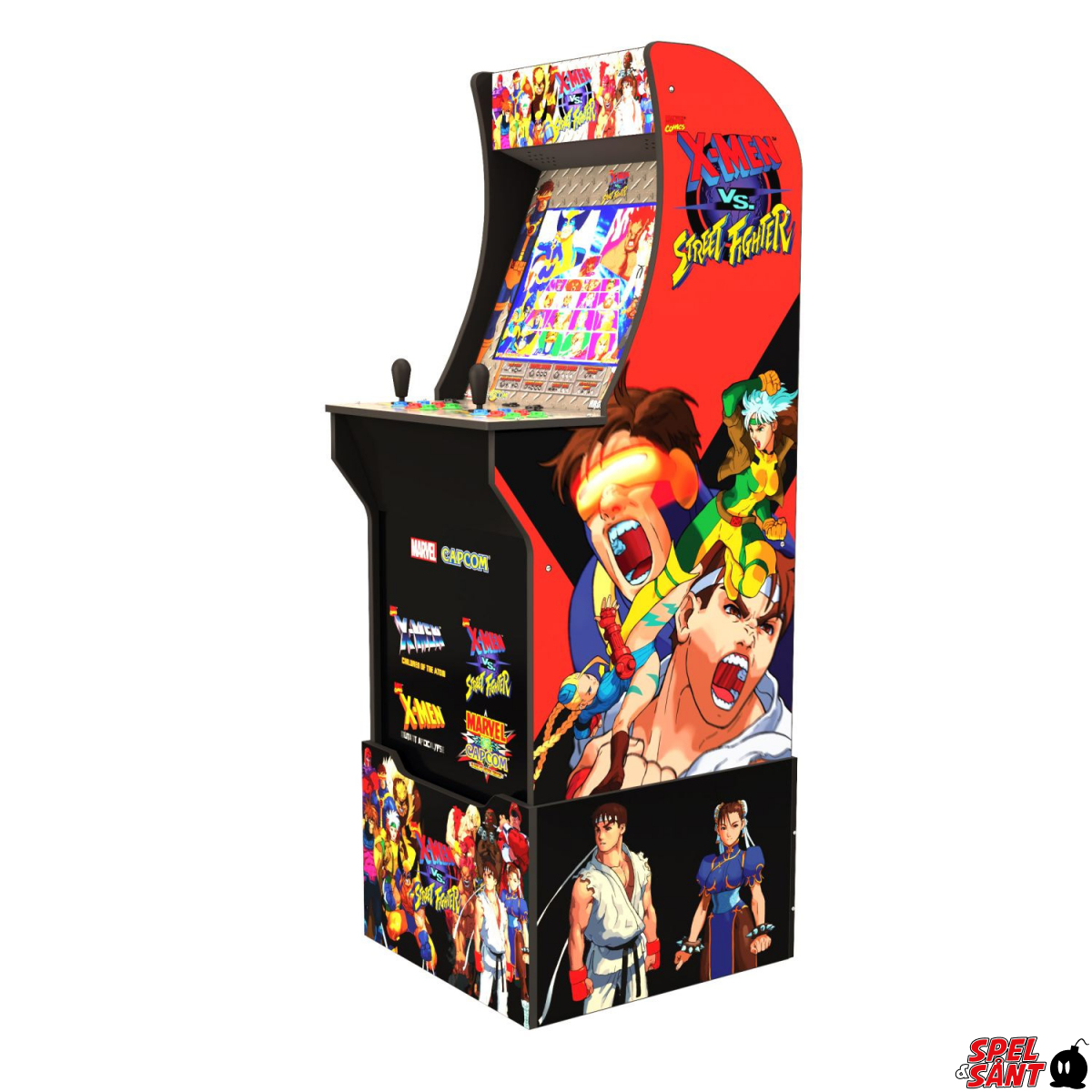 Arcade1up X Men Vs Street Fighter Arcade Cabinet Spel And Sånt The Video Game Store With The 0767