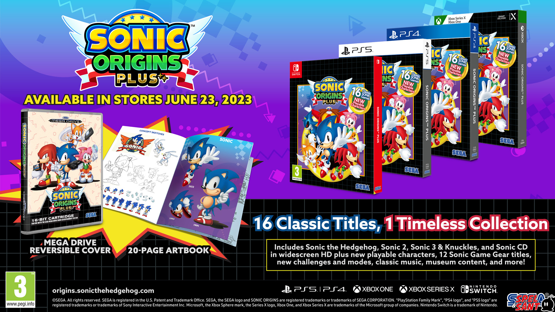 Sonic Origins Plus Day One Edition - Spel & Sånt: The video game store with  the happiest customers